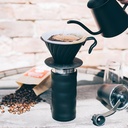 V60 metal dripper/ Matte Black, 1-4 cups