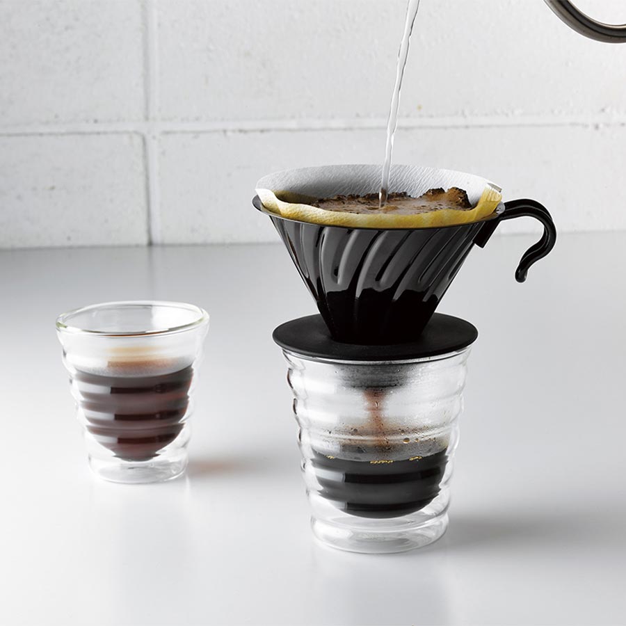 V60 metal dripper/ Matte Black, 1-4 cups