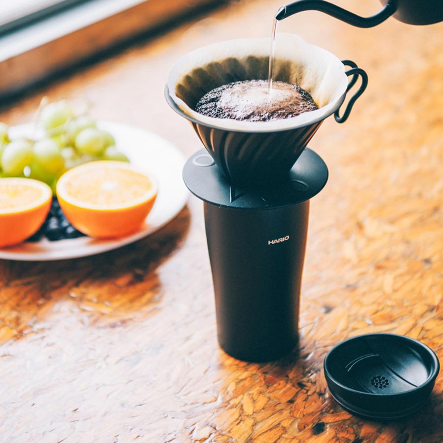 V60 metal dripper/ Matte Black, 1-4 cups