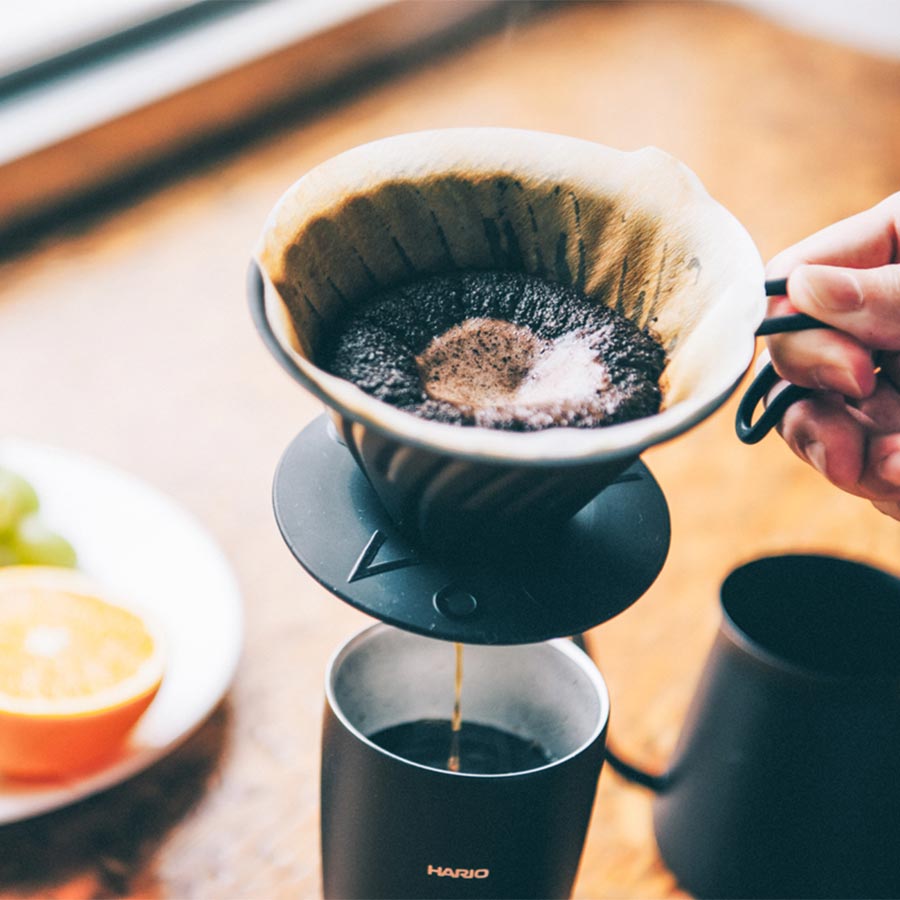 V60 metal dripper/ Matte Black, 1-4 cups