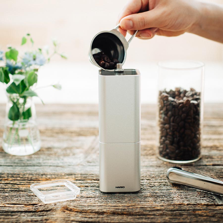 Coffee Mill "Prism" 24g silver