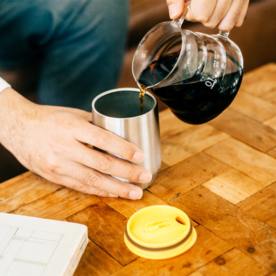 Stainless Steel Mug MIOLOVE Yellow