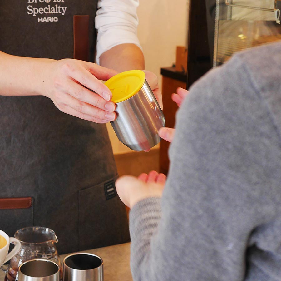 Stainless Steel Mug MIOLOVE Yellow