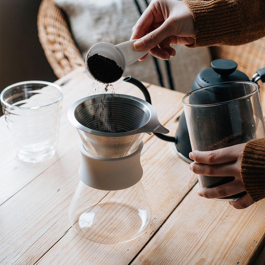 Glass Coffee Maker with Metall Dripper 400ml