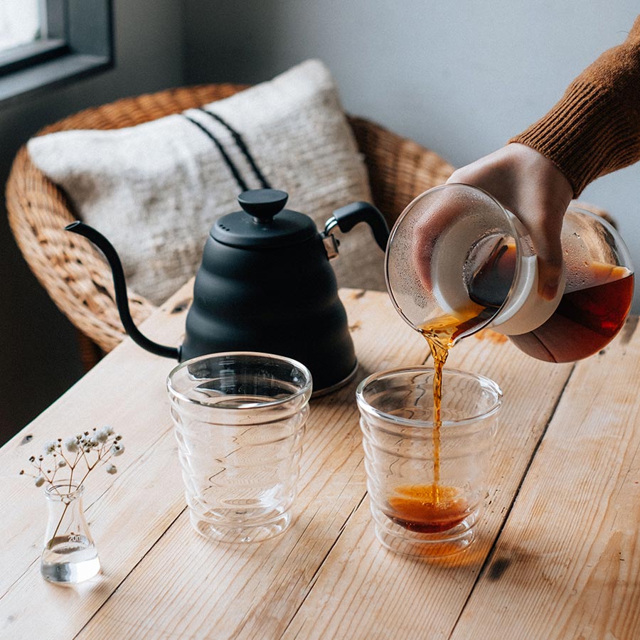 Glass Coffee Maker with Metall Dripper 400ml