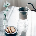 Glass Coffee Maker with Metall Dripper 400ml