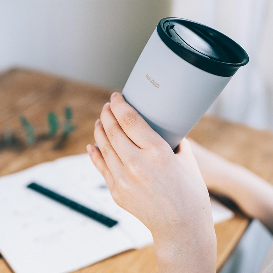 Insulated Tumbler with Lid 300ml Grey