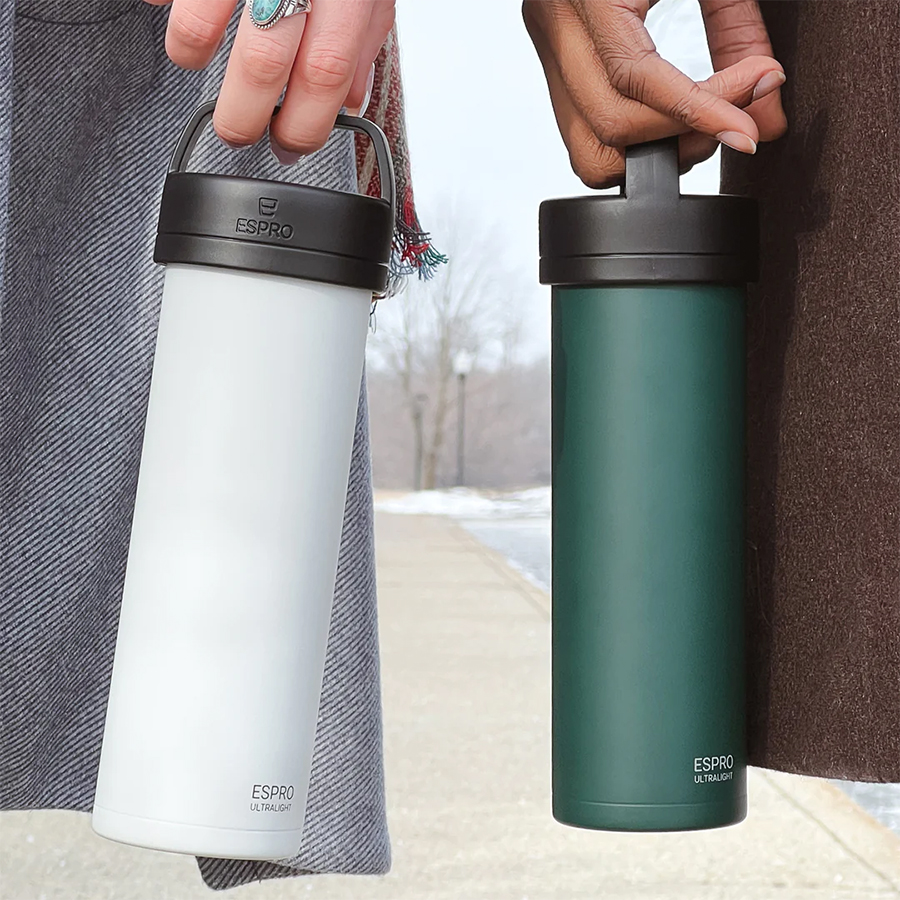 P0 Ultralight Travel Coffee Press Evergreen