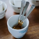 Professional Cupping Spoon (Titanium - Gold）