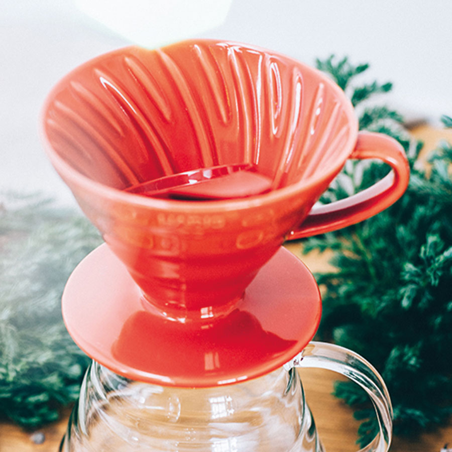 Coffee Dripper V60 01 Ceramic red