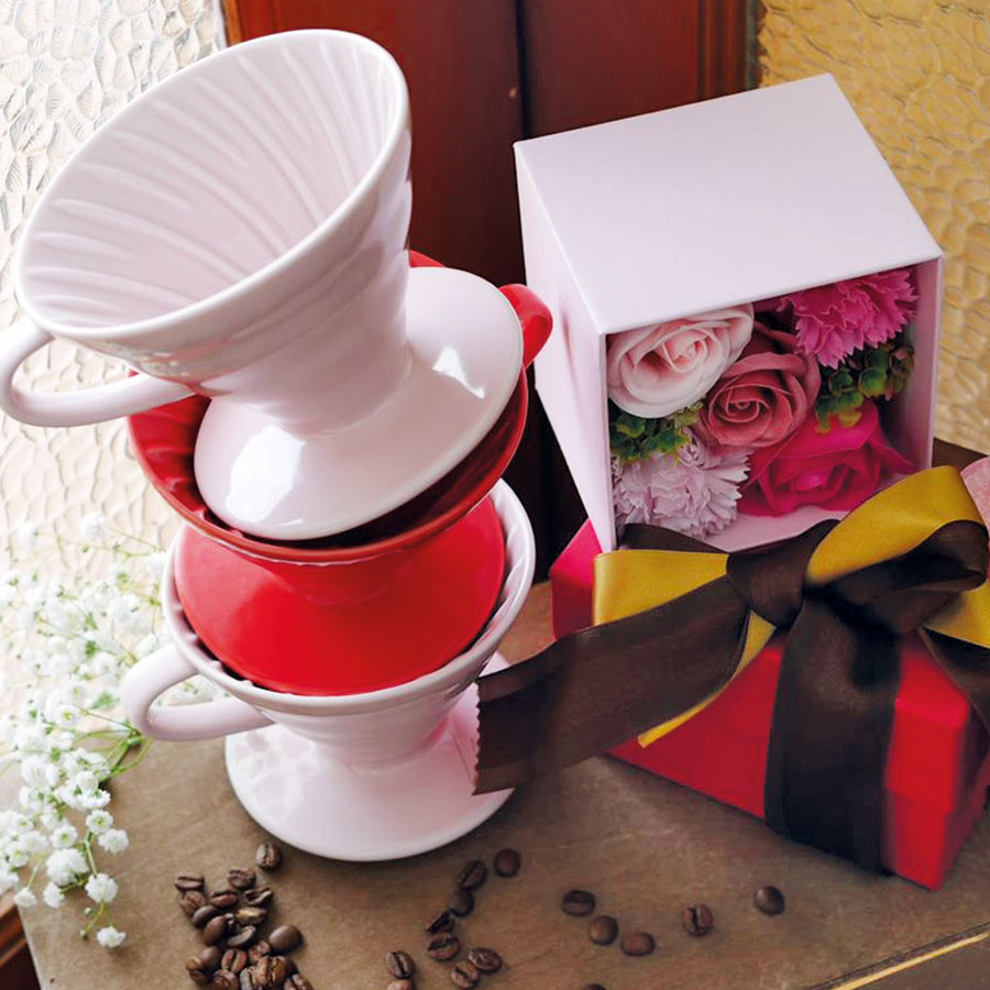 Coffee Dripper V60 01 Ceramic red