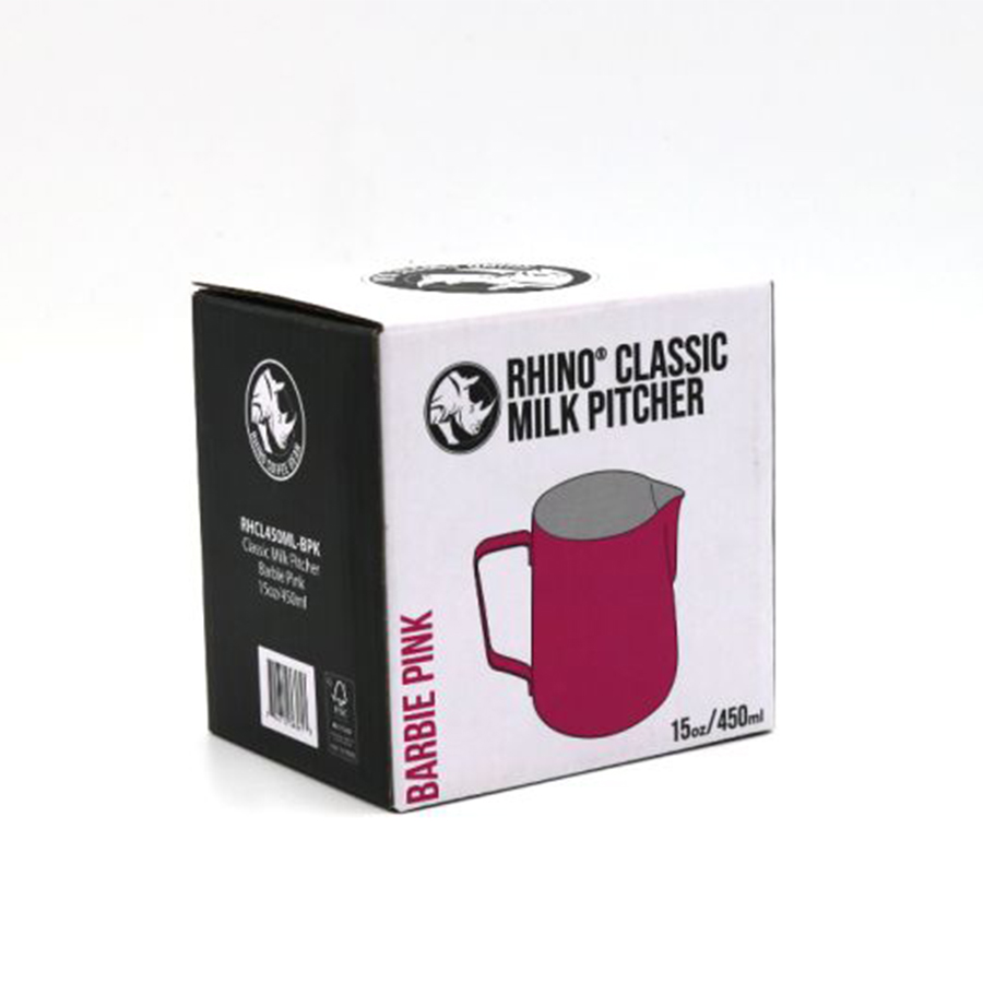 Rhino Classic Milk Pitcher 15oz/450ml - Barbie Pink