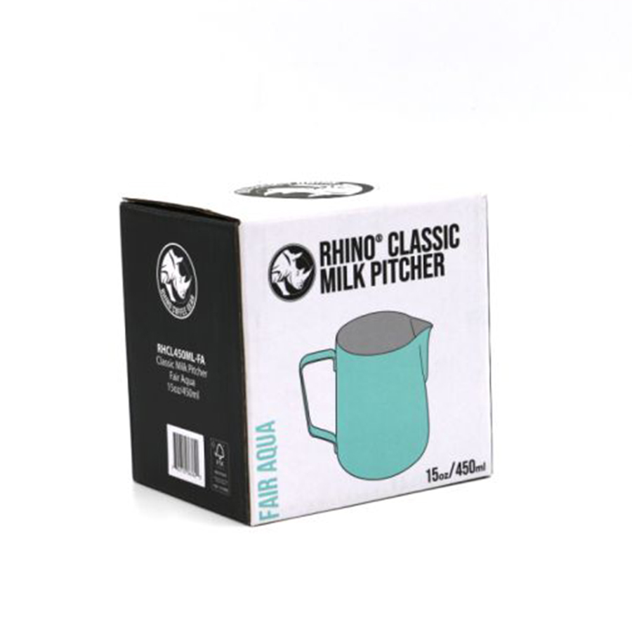 Rhino Classic Milk Pitcher 15oz/450ml - Fair Aqua