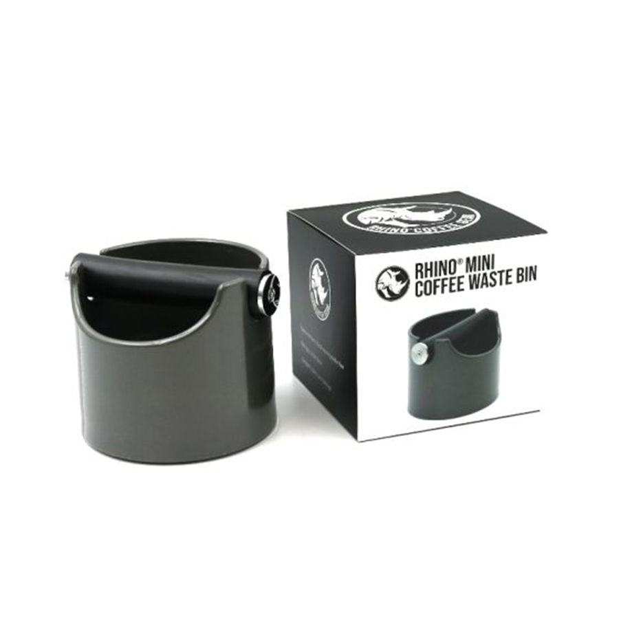 Rhino Mini Coffee Waste Bin - Grey