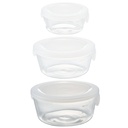 Heatproof Round Glass Container 1200