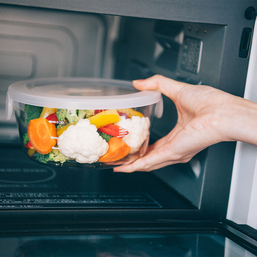 Heatproof Round Glass Container 1200