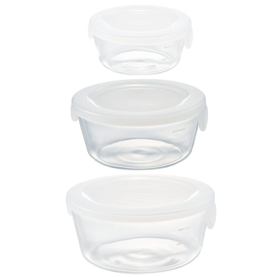 Heatproof Round Glass Container 600