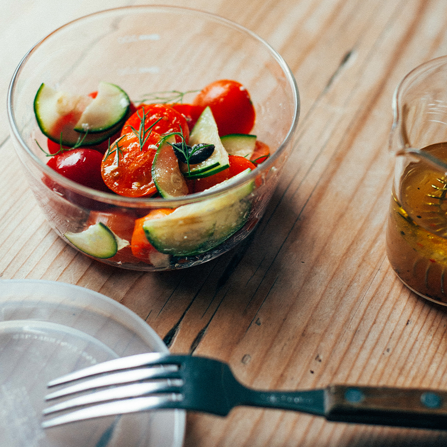 Heatproof Round Glass Container 600