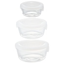 Heatproof Round Glass Container 300