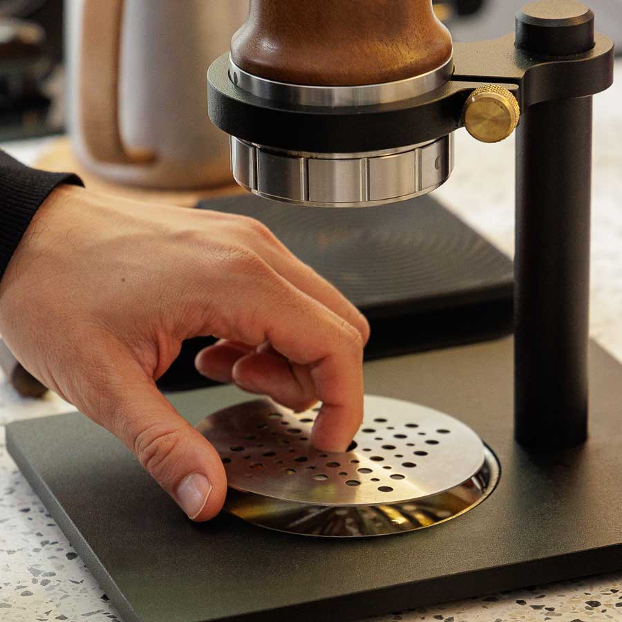 Espresso Maker + Steel Support BROWNISH