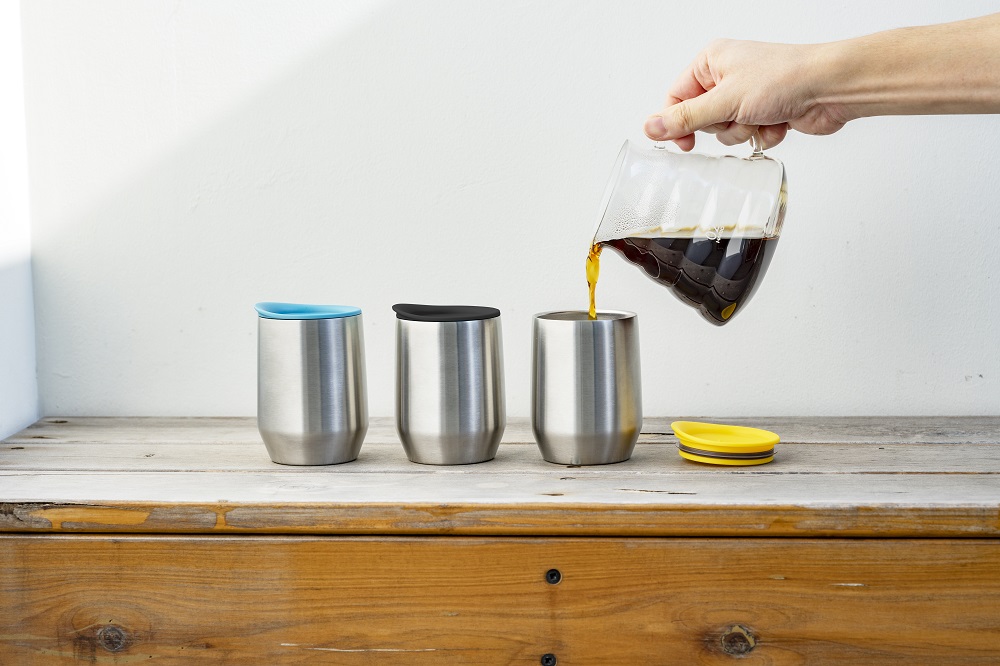 Stainless Steel Mug MIOLOVE Yellow