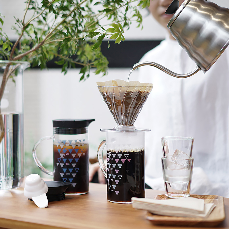 V60 Dripper & Thermo Color Server Set 02 - Clear