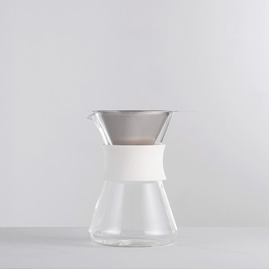 Glass Coffee Maker with Metall Dripper 400ml