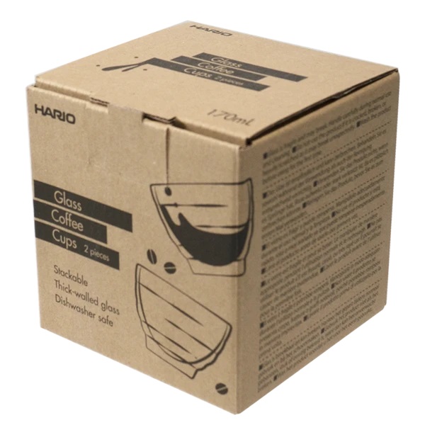 Glass Coffee Cups 2Pcs.