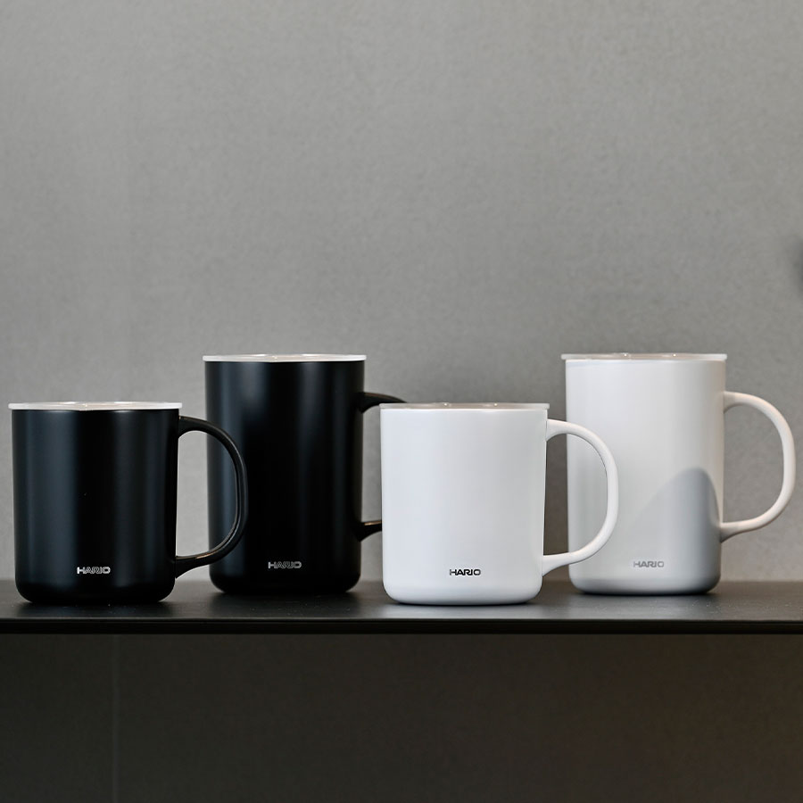 Ceramic Coating Double-Walled Thermal Mug 350ml - Black