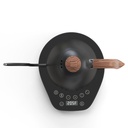 Brewista Artisan 0.6L Gooseneck Variable Kettle - Matte Black - Wood Accents