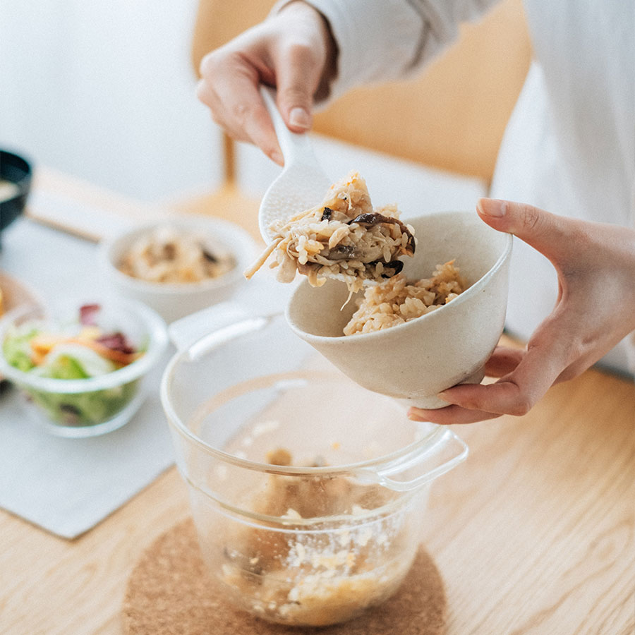 ICHIZENYA Microwave Glass Rice Cooker