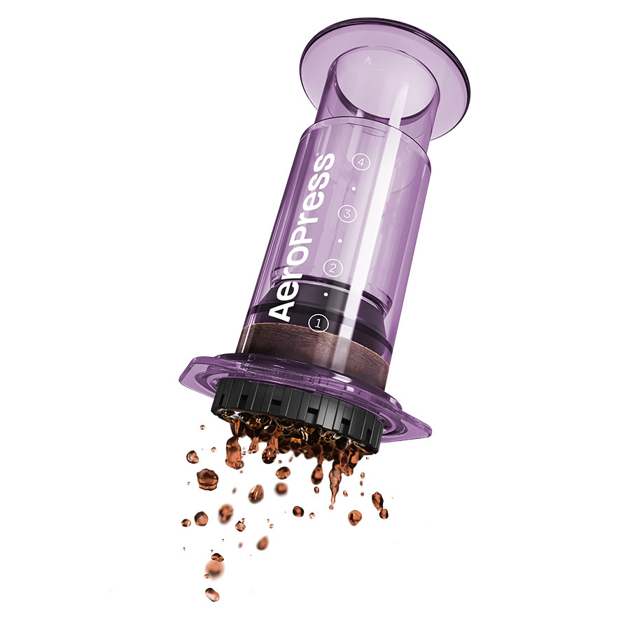 AeroPress Coffee Maker - Clear Purple
