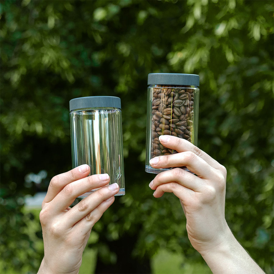 Comandante Polymer Bean Jar Large  CLEAR