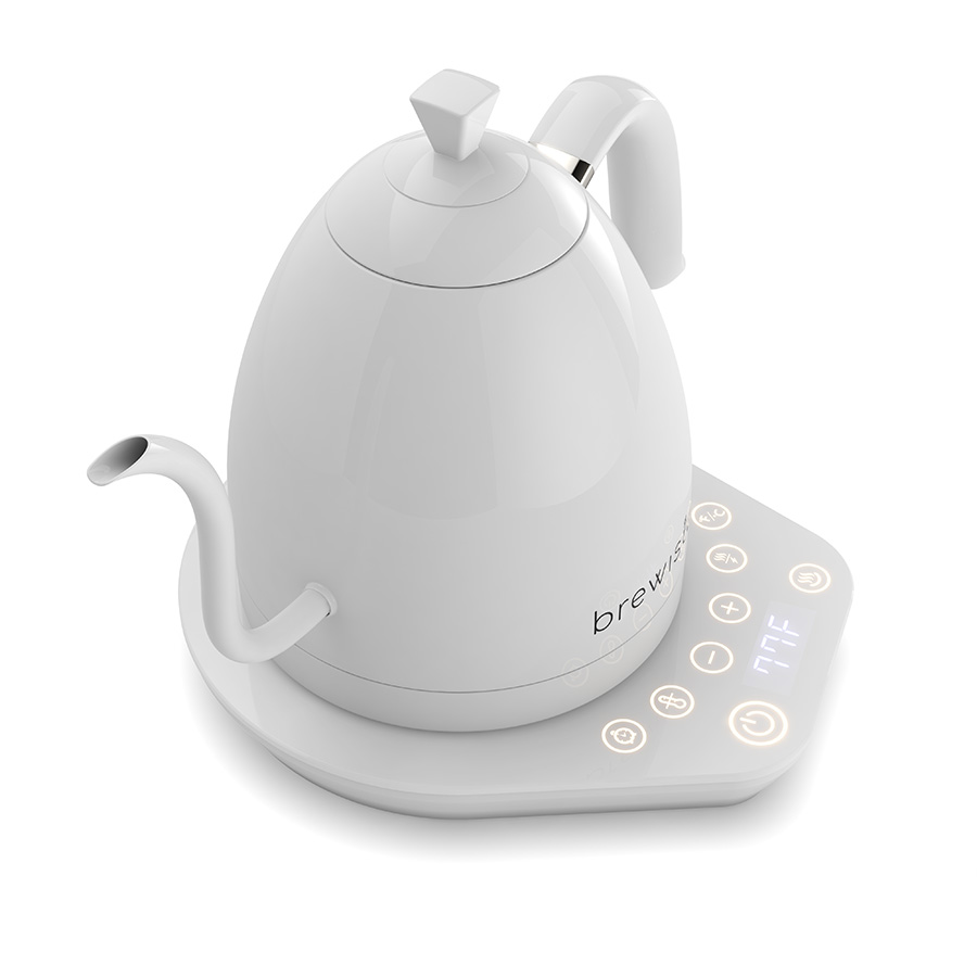 Brewista Artisan 1.0L Gooseneck Variable Kettle - White/White
