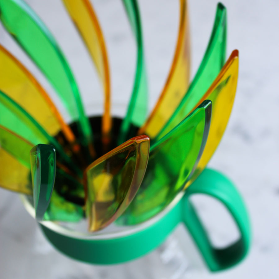 SUIREN Rib 6-Piece Set - Transparent Green