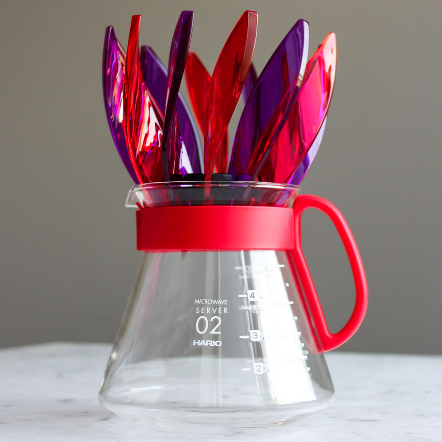 SUIREN Rib 6-Piece Set - Transparent Red