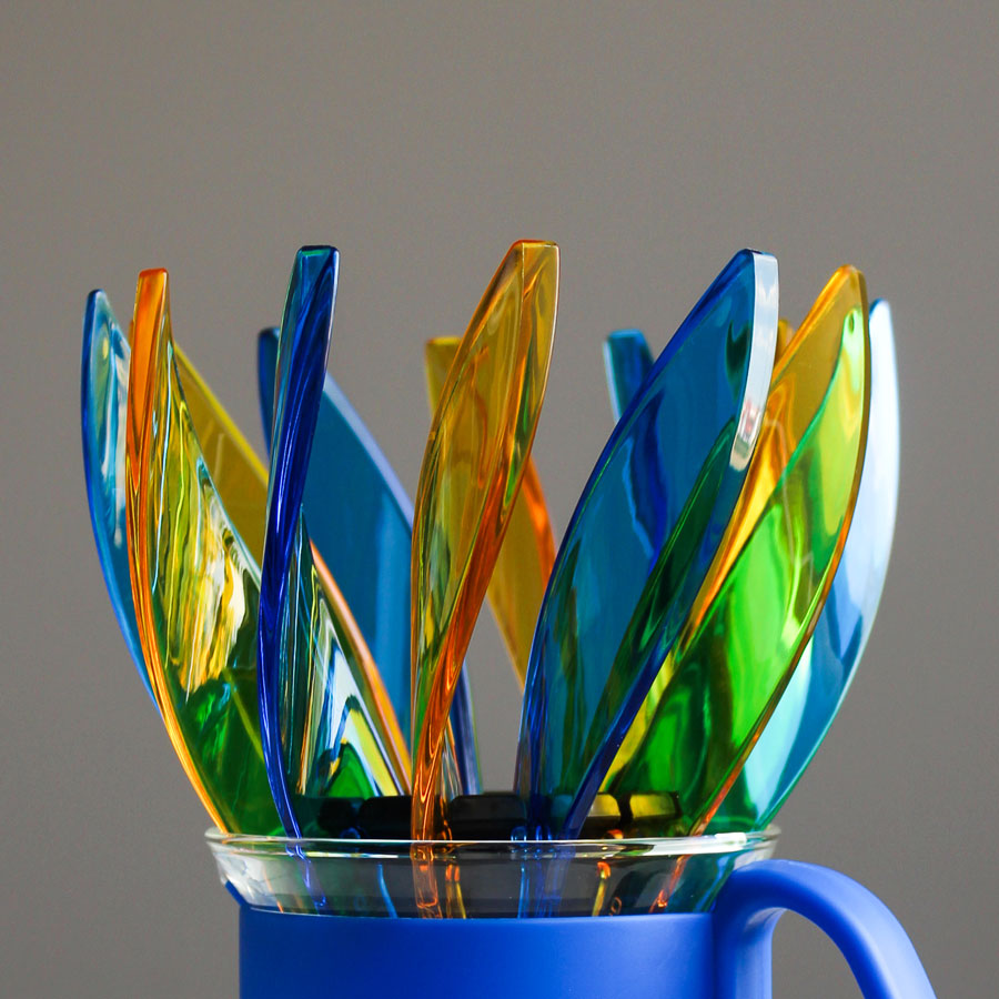 SUIREN Rib 6-Piece Set - Transparent Yellow