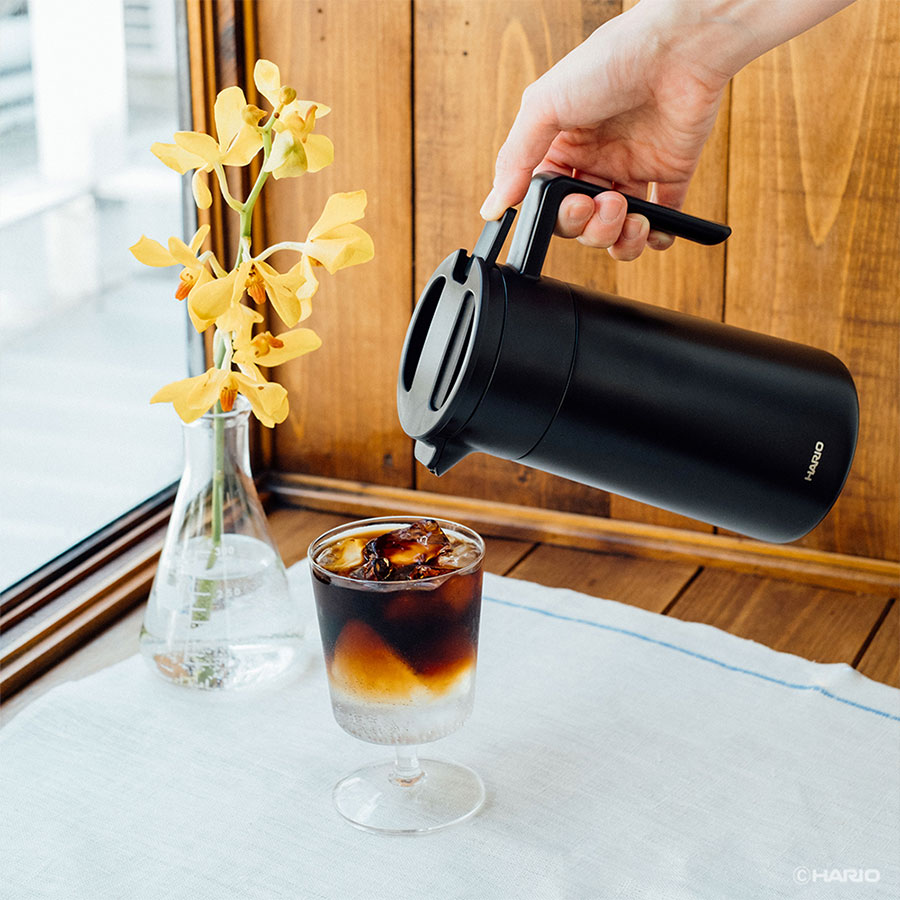 Ceramic Coating Stainless Thermal Pot 600ml - Black