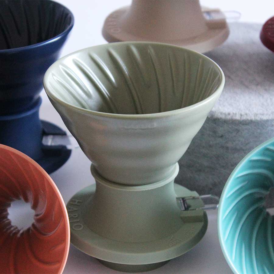 HARIO V60 Switch & Match Ceramic Dripper 02 - Oil Green