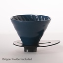 HARIO V60 Switch & Match Ceramic Dripper 02 - Matte Navy