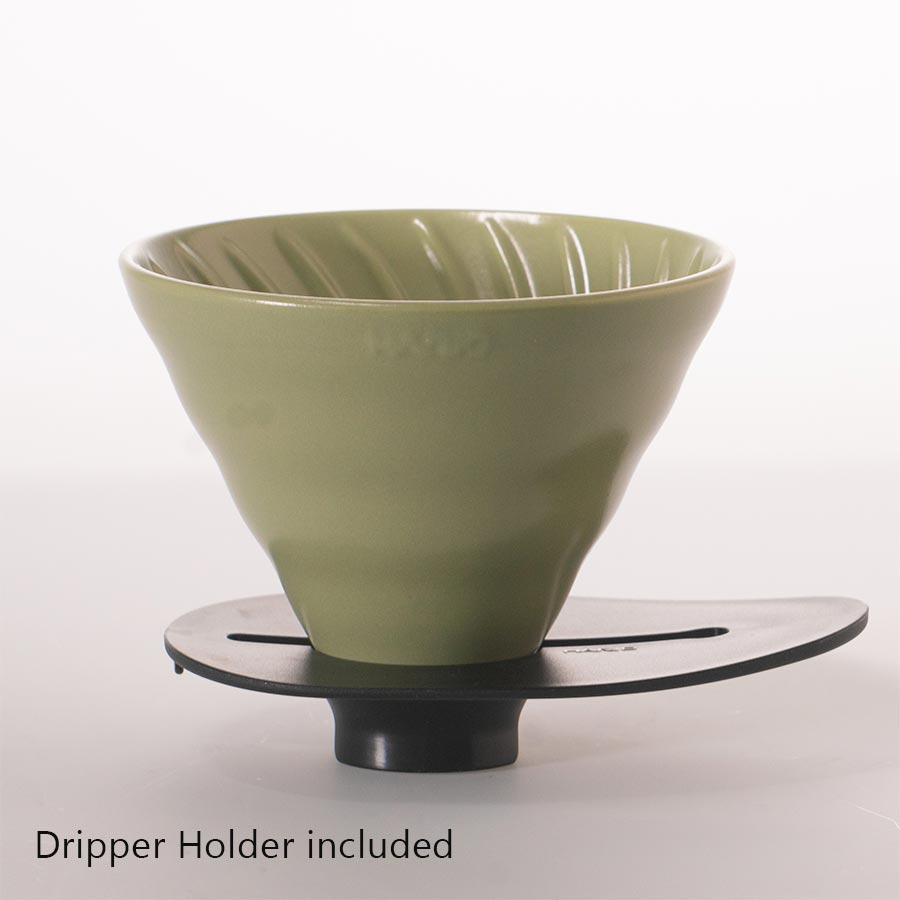 HARIO V60 Switch & Match Ceramic Dripper 02 - Oil Green