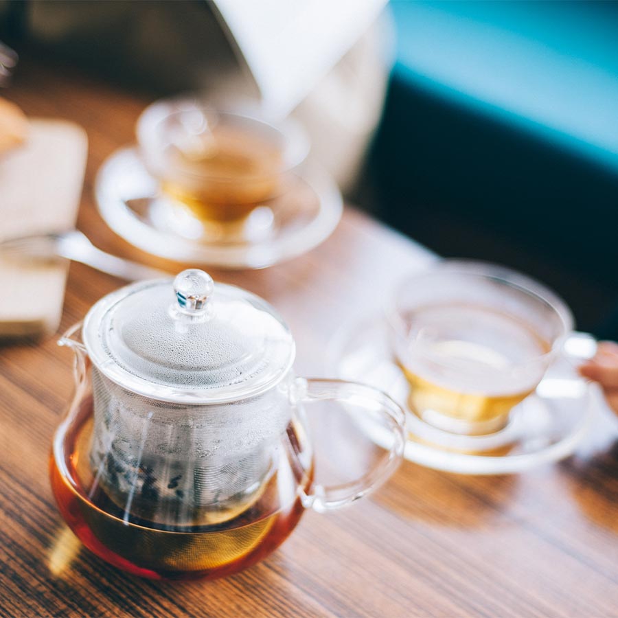 Heatproof Glass Leaf Teapot 450ml