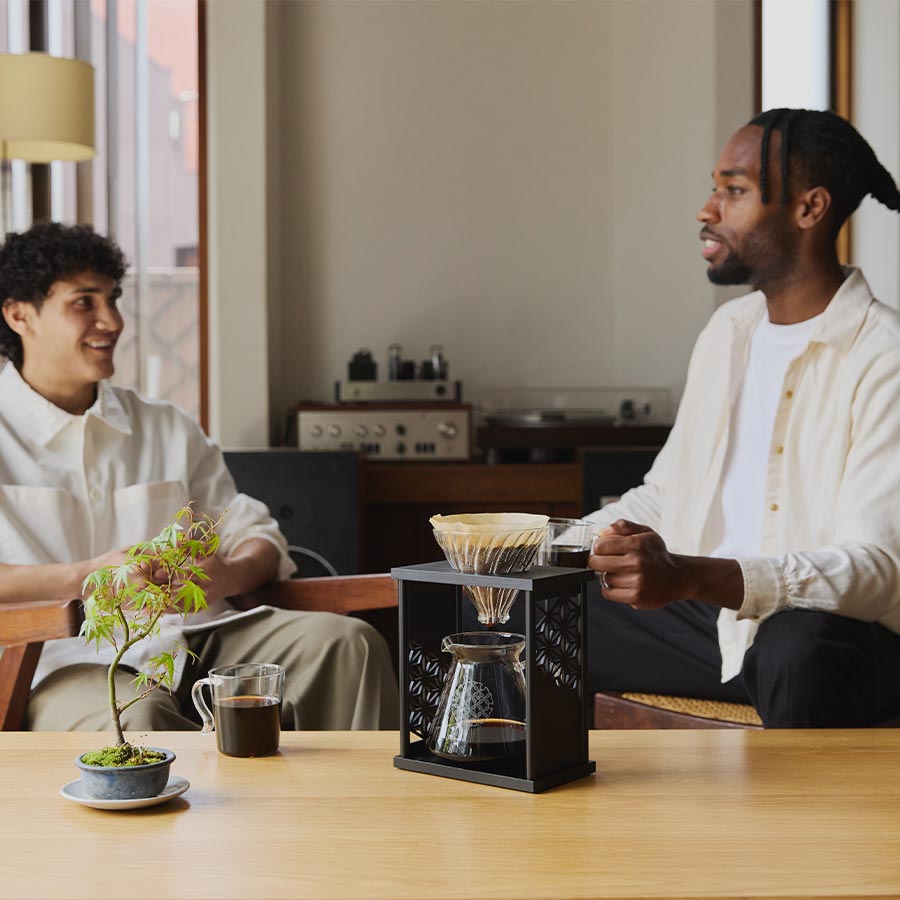 Drip Stand-Set Asanoha - Black