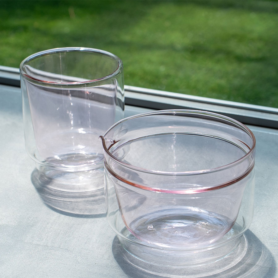 Double-walled Matcha Cup 370ml - Pink