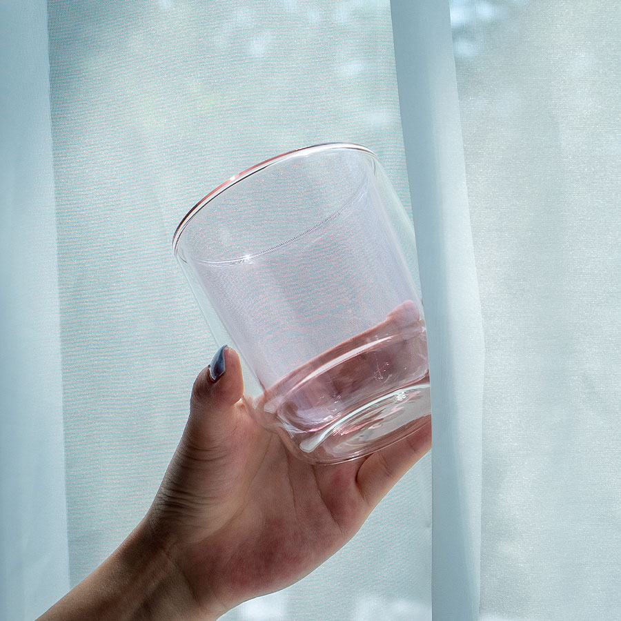 Double-walled Matcha Cup 370ml - Pink