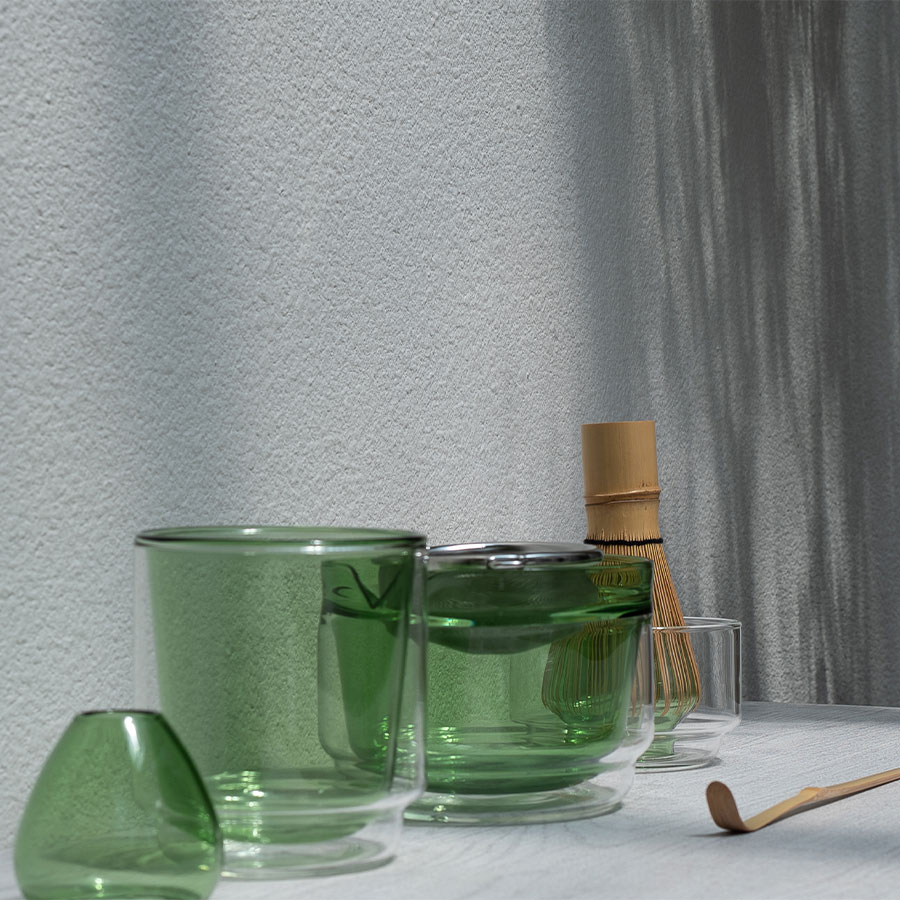 Double-walled Matcha Cup 370ml - Green