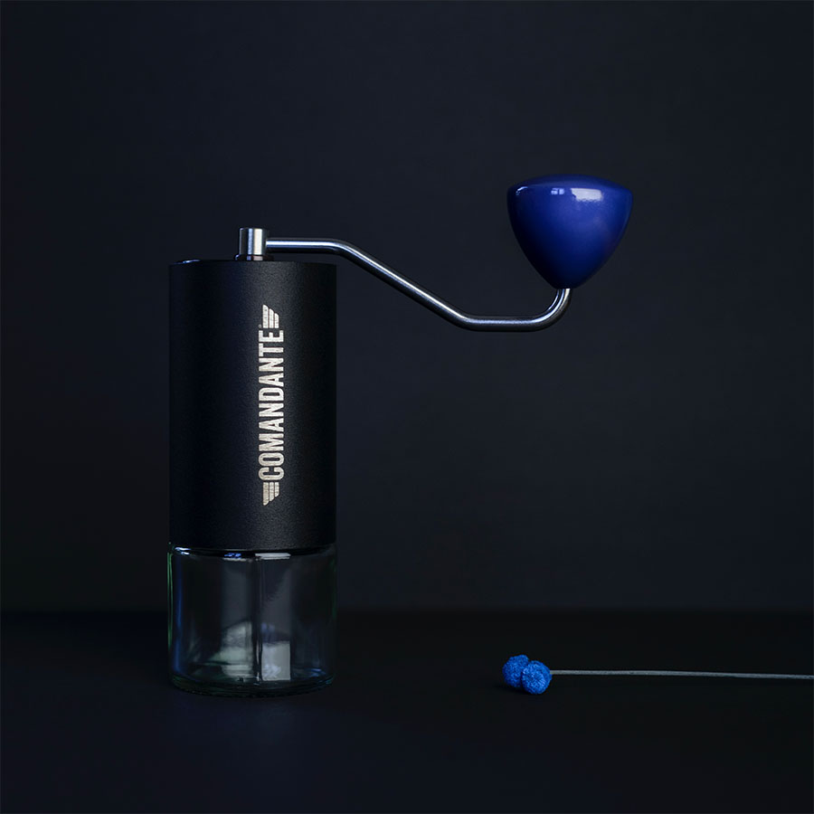 Holzknauf Buche blau lackiert ø 44mm