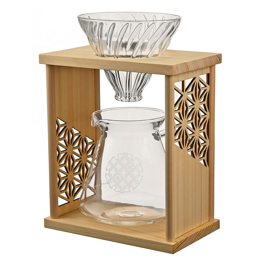 Drip Stand-Set Asanoha - Natural